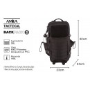 Σακίδιο πλάτης 28L AMILA TACTICAL Small, Μαύρο