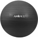 Μπάλα Γυμναστικής AMILA GYMBALL 55cm Μαύρη